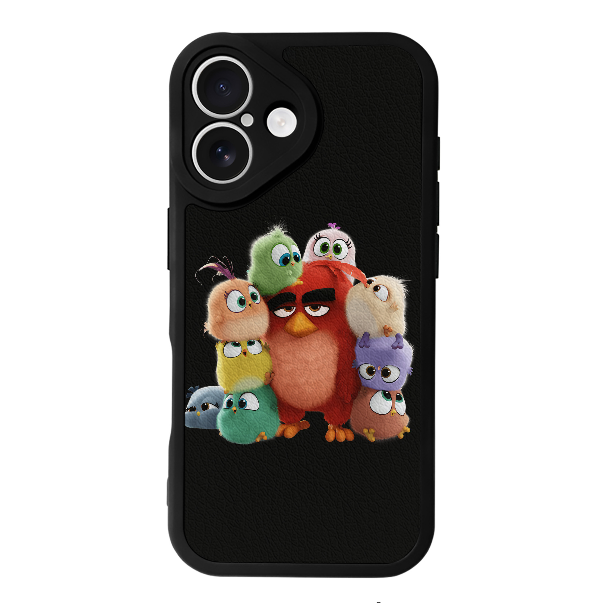 （画像用） Angry Birds アングリーバード 【iPhone 16シリーズ対応】シリコンスマホケース（レザー調） 材質：シリコン